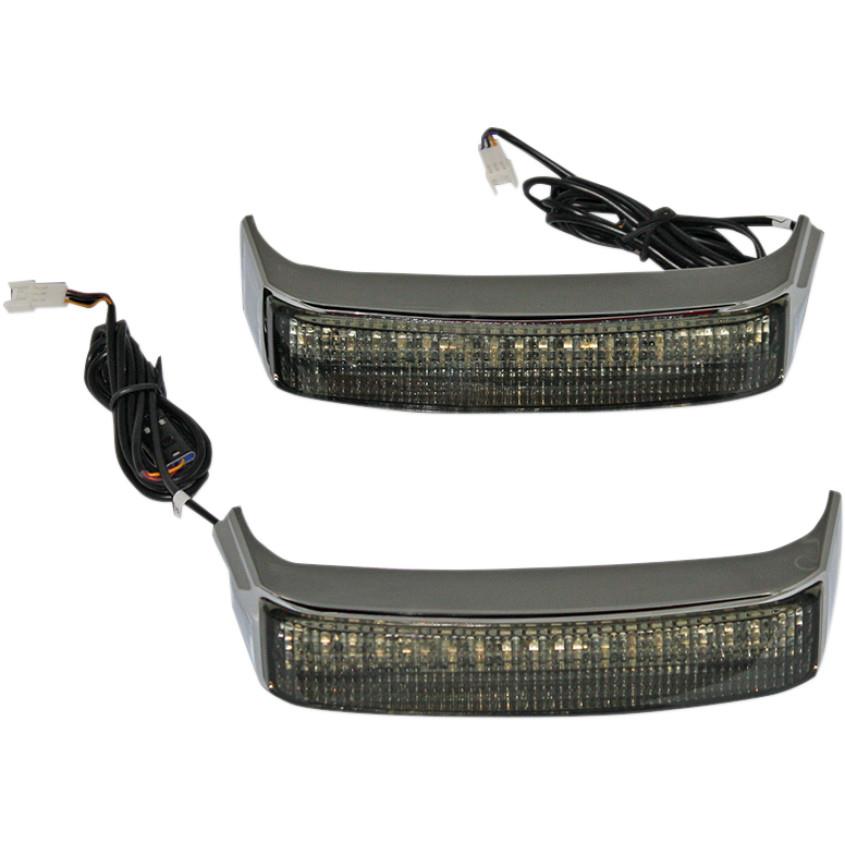 Sequential Bagz Saddlebag Lights - Gloss Black/Smoke Lens