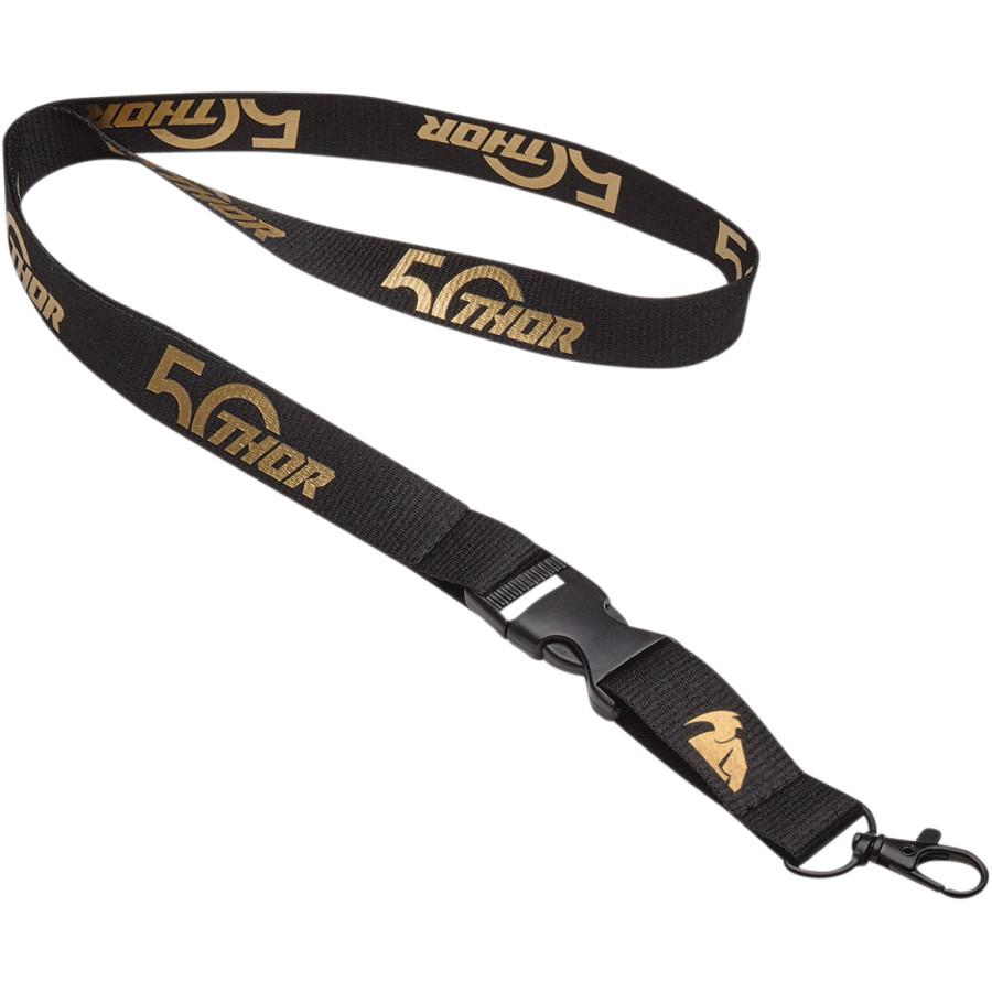 50th Anniversary Lanyard - Black/Metallic Gold