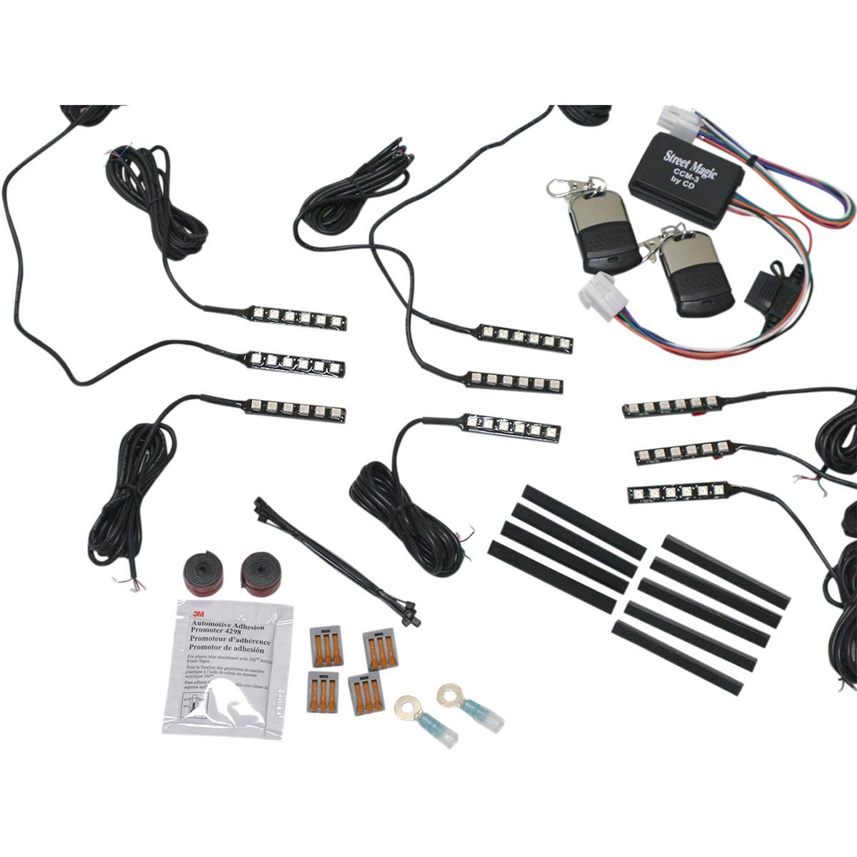 Magical Wizard Sport Bike Light Kit with Bluetooth Color Command 5 Module