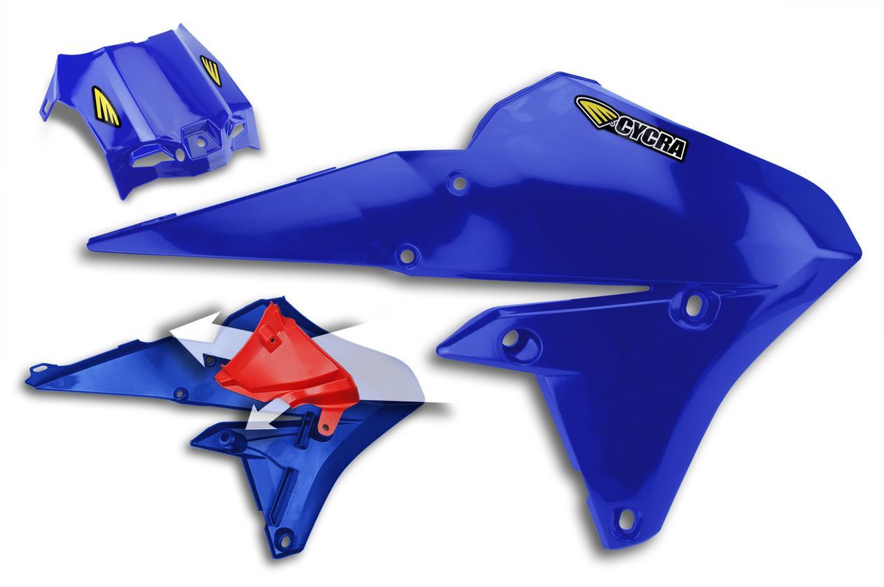 Powerflow Intake Radiator Shrouds - Blue