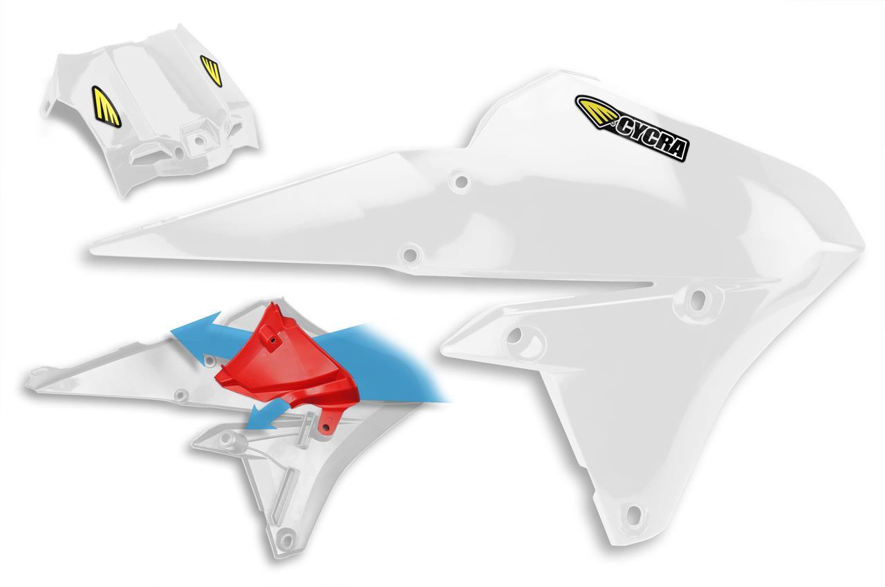 Powerflow Intake Radiator Shrouds - White