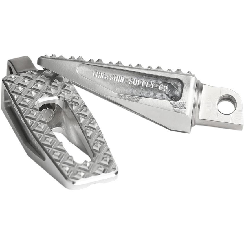 P-54 Slim Footpegs - Raw Aluminum