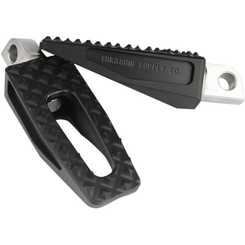 P-54 Slim Passenger Footpegs - Black Anodized