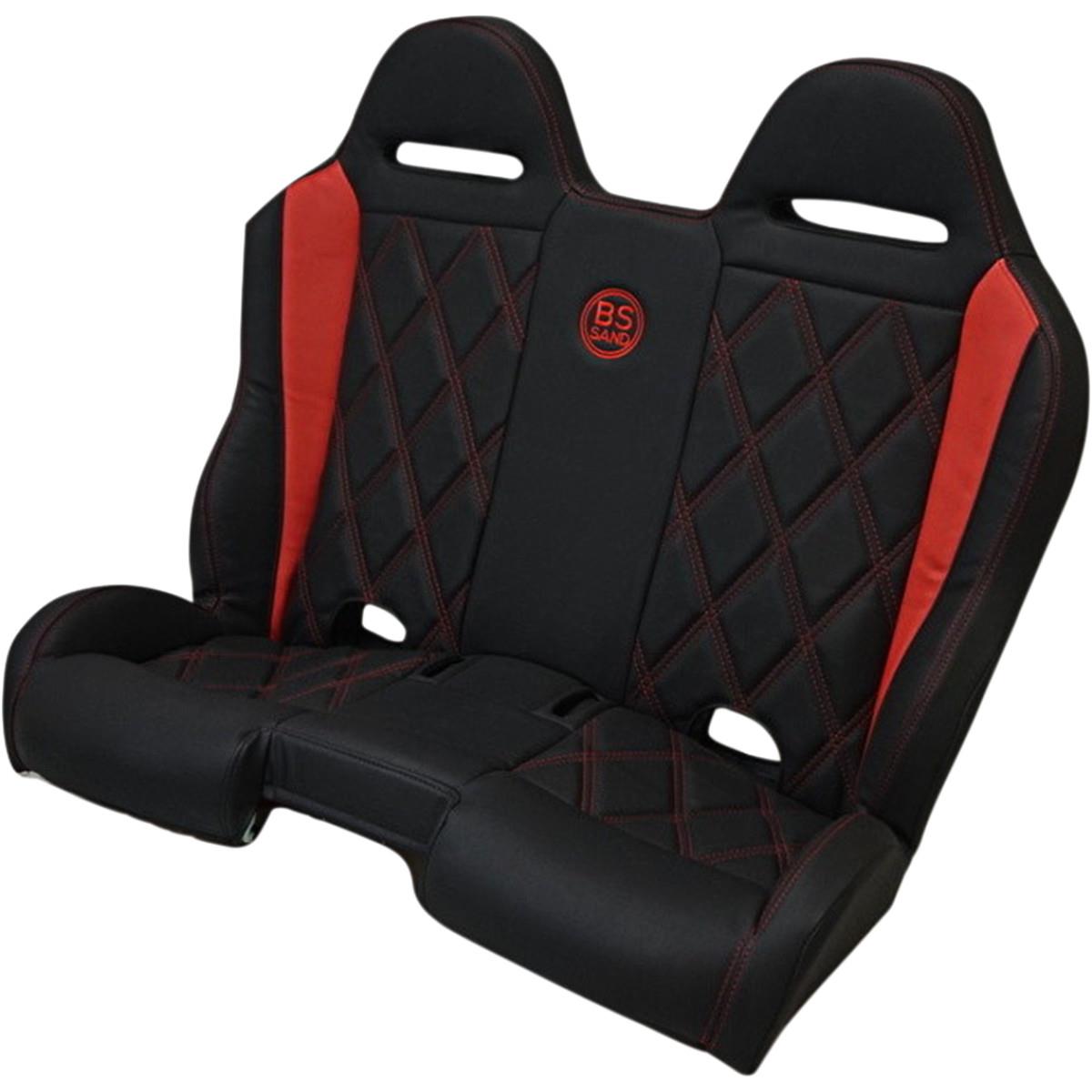 Performance Front/Rear Bench Seat - Diamond - Black/Red
