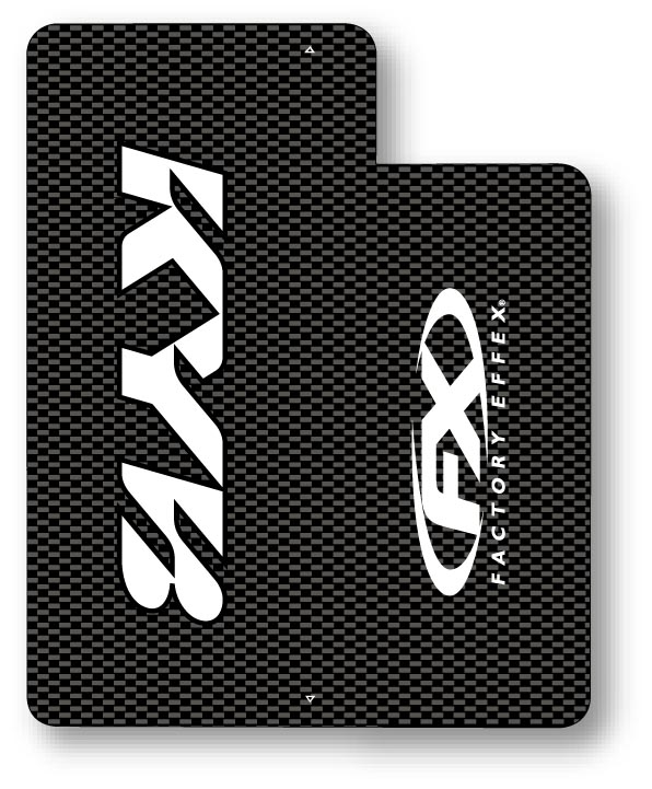 Full Wrap Carbon Fiber Upper Fork Graphic Kit - Kawaski - White