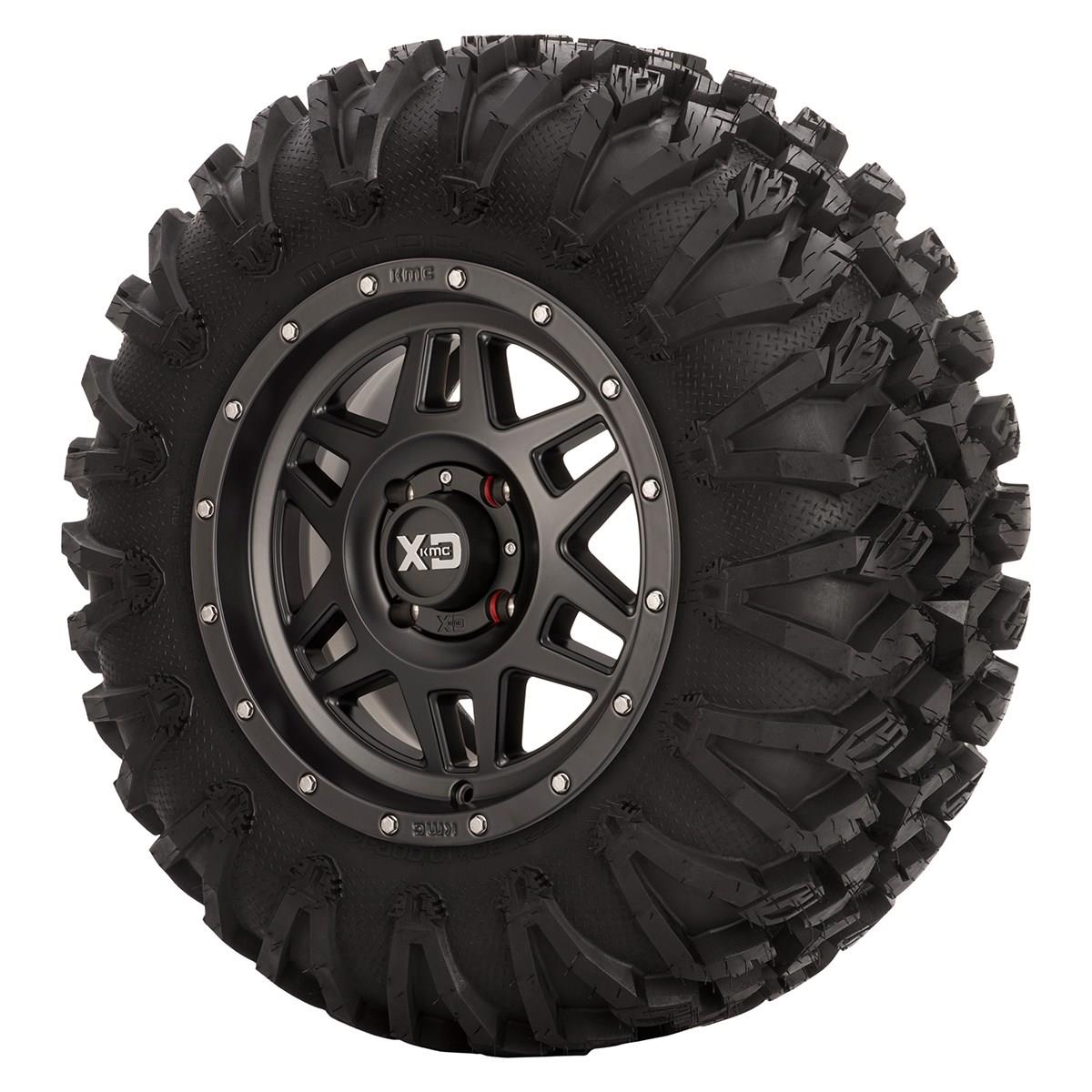 KMC XD Series, EFX MotoClaw Wheel & Tire Kit - 30x14 - Non Beadlock