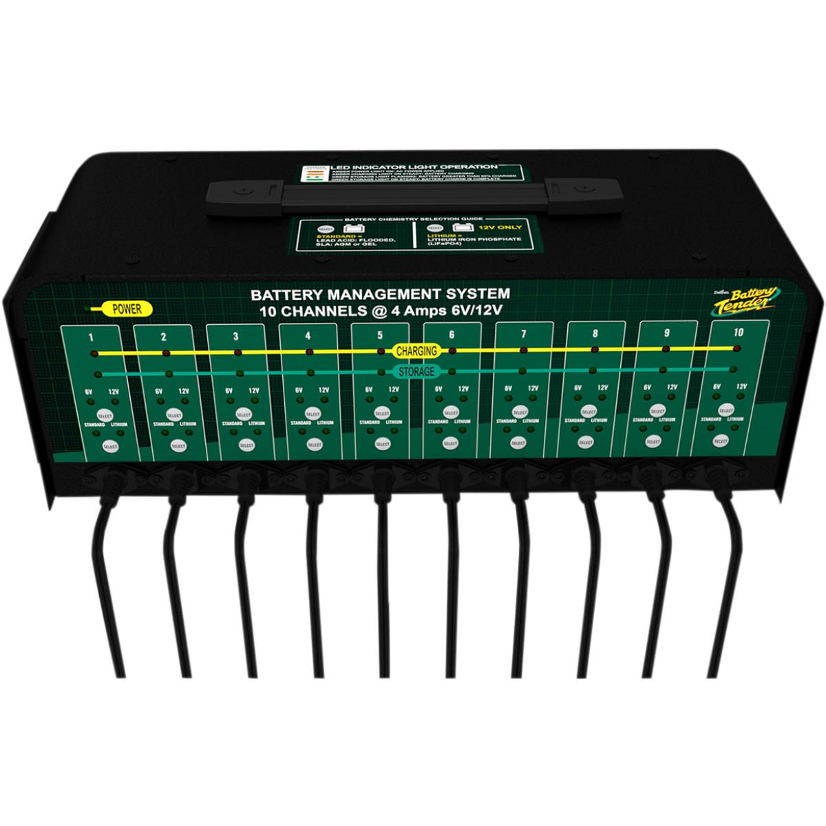 10-Unit Battery Charger