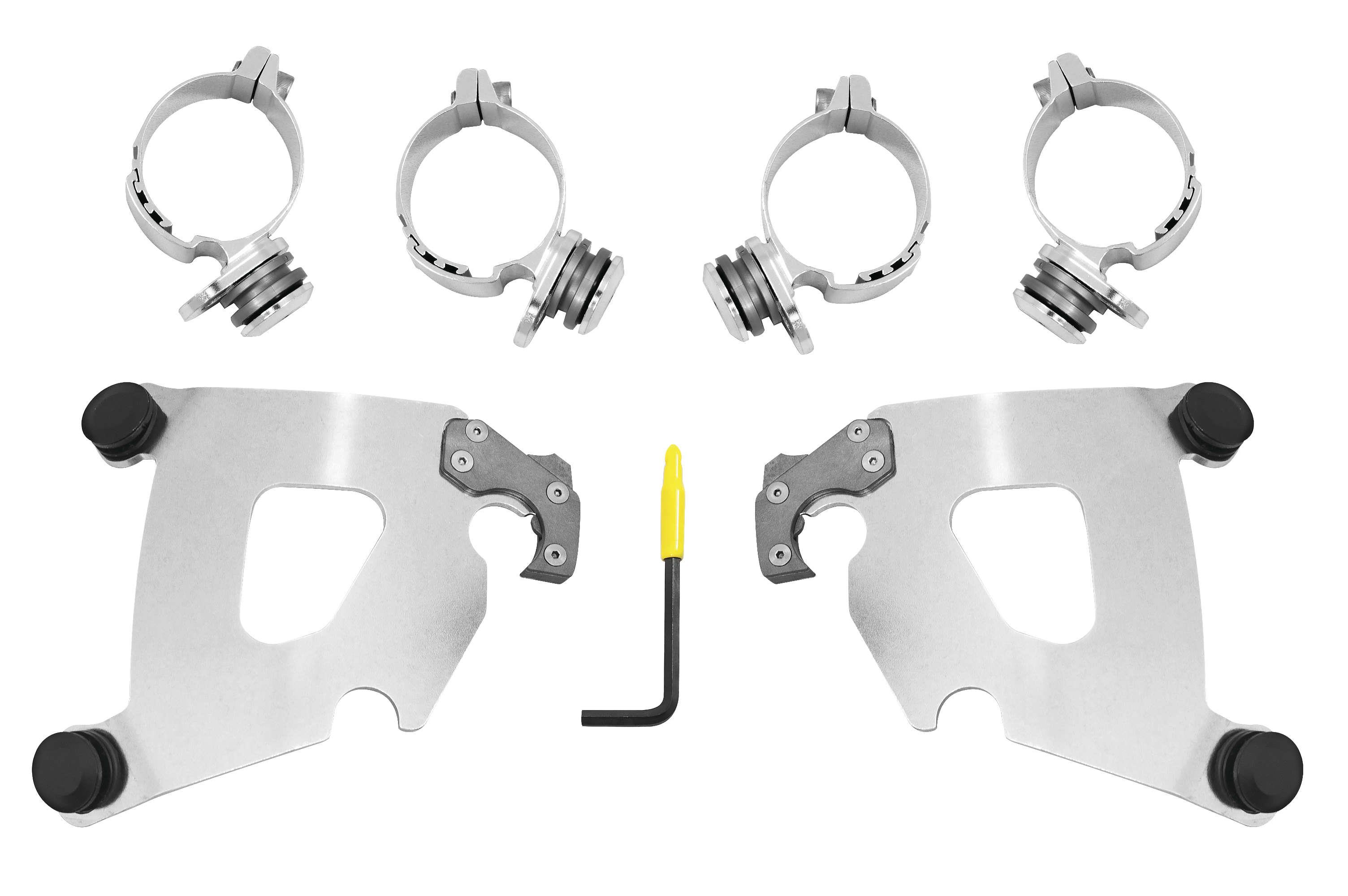 Trigger-Lock Mount Kit for Cafe Fairing - Polished