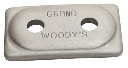 Double Grand Digger Aluminum Support Plates - 5/16in. - Natural (6pk.)