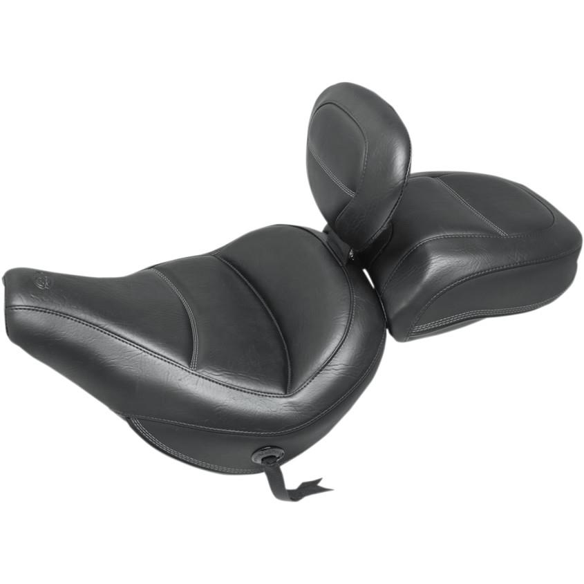 Standard Touring Passenger Seat with Backrest - Black