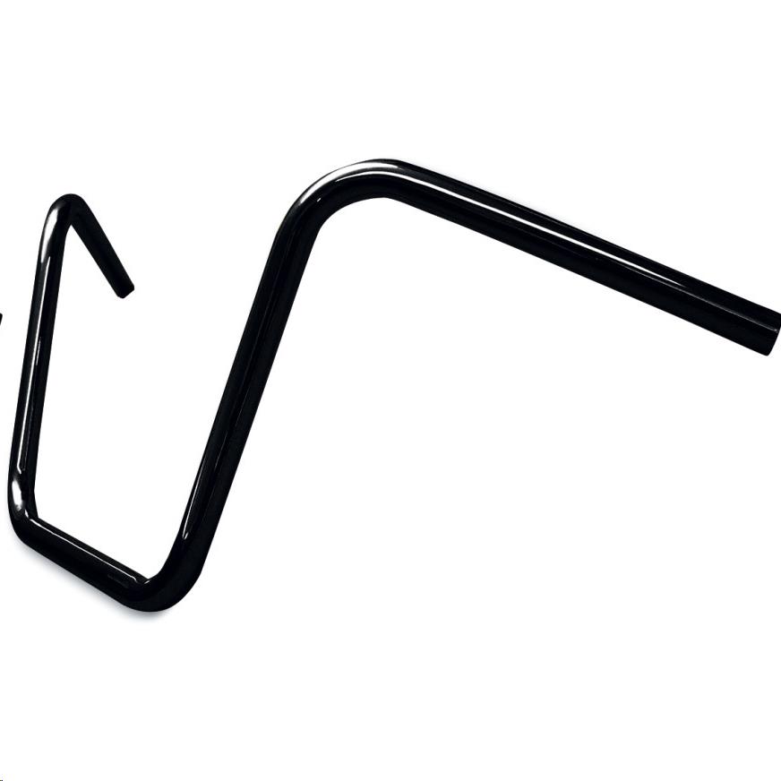 1in. Original Ape Hanger Classic Bend Handlebar - Knurled and Drilled - Black