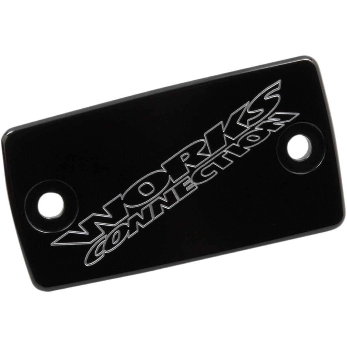 Anodized Billed Aluminum Front Brake Reservoir Cover - Black