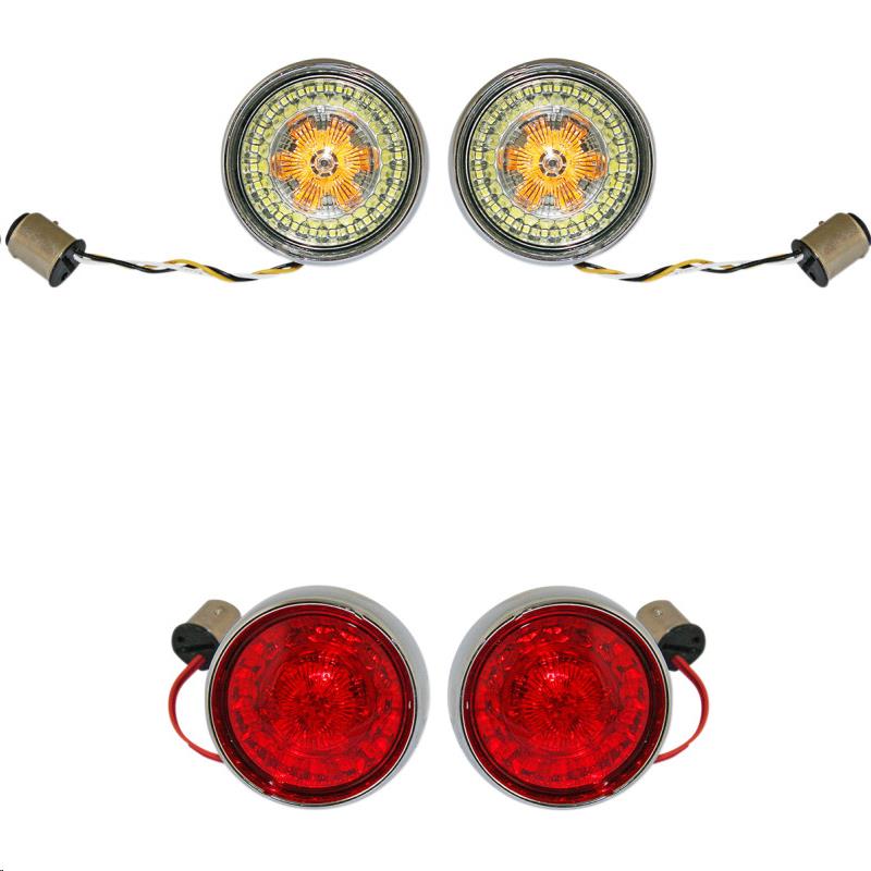 Probeam Bullet Bezel Turn Signal Conversion Kit - Chrome