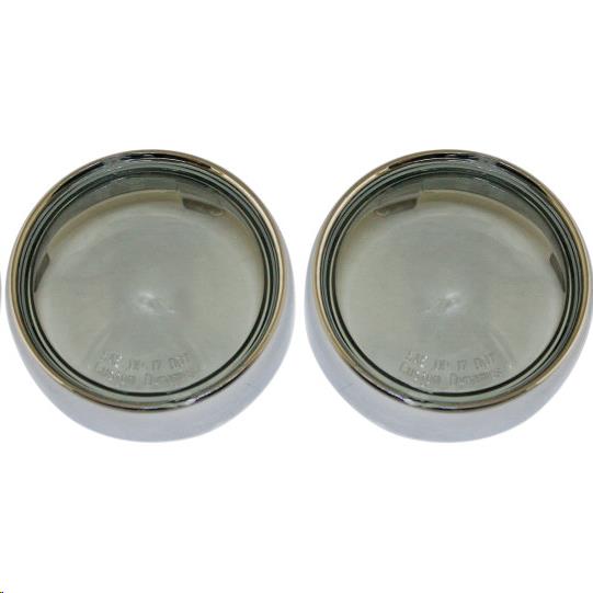 Probeam Bullet Bezel Turn Signal Adapters - Chrome/Smoke Lens