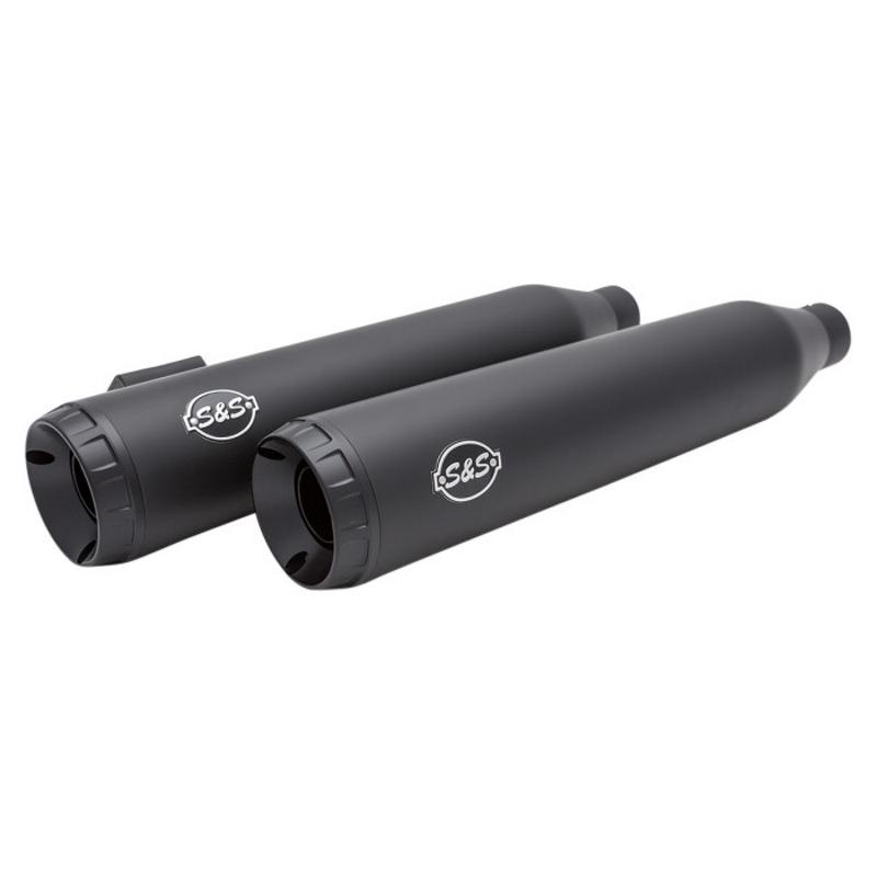 Grand National Slip-On Mufflers - Black Ceramic