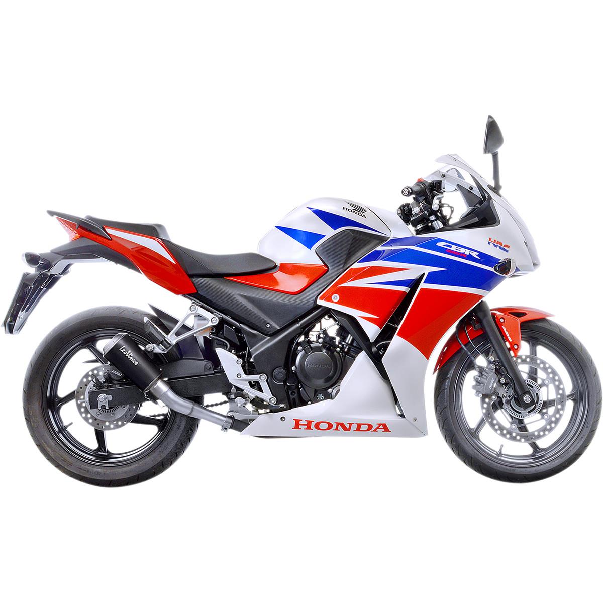 LV-10 Slip-On - Stainless Tailpipe/Black Muffler/Stainless Steel End Cap