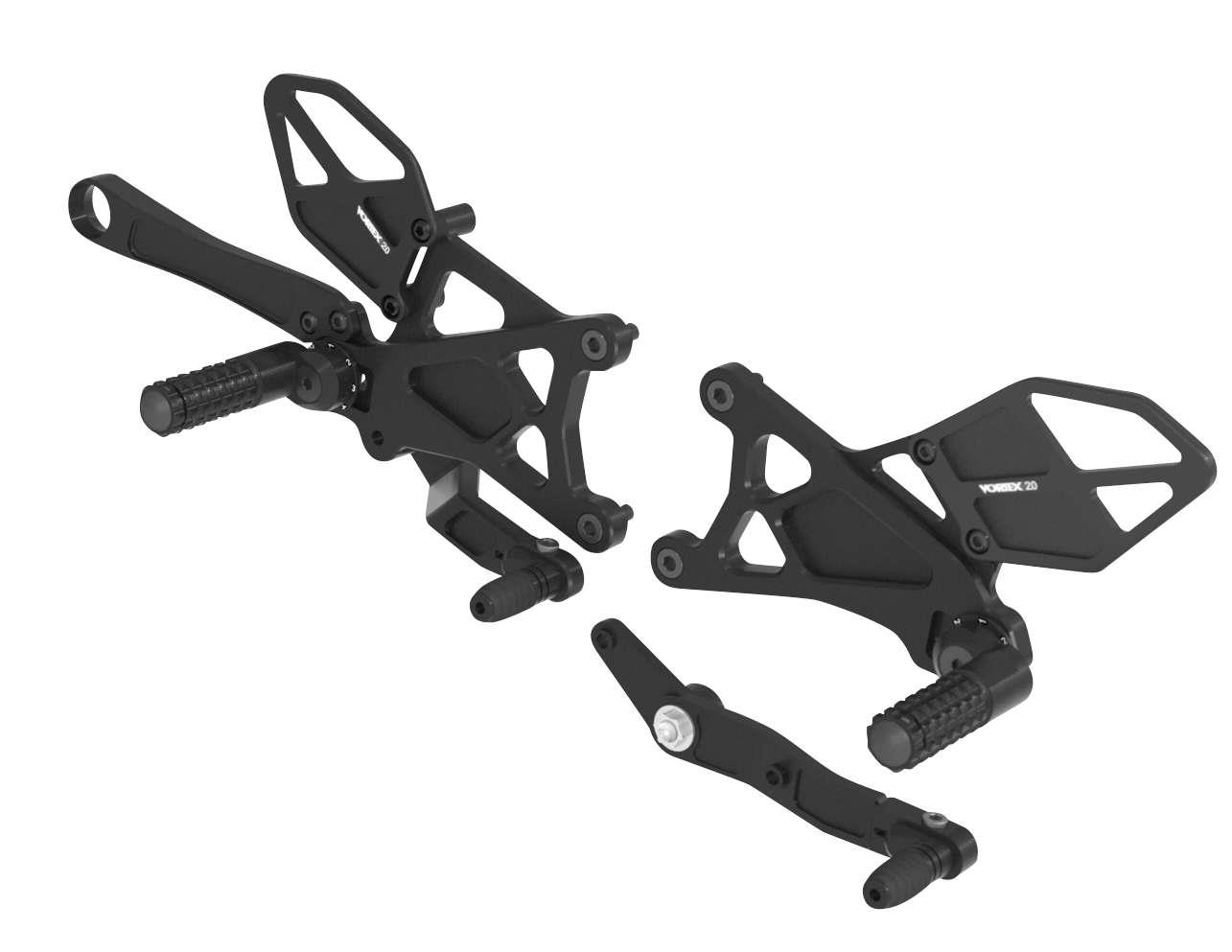 Adjustable Rear Set Version 2 - Black