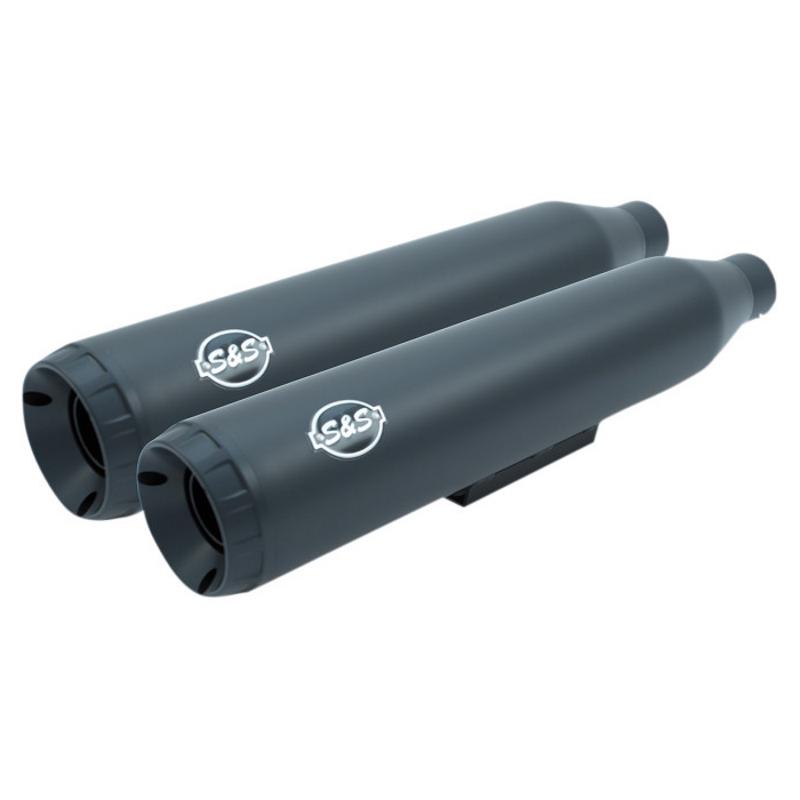 Grand National Slip-On Mufflers - Black Ceramic