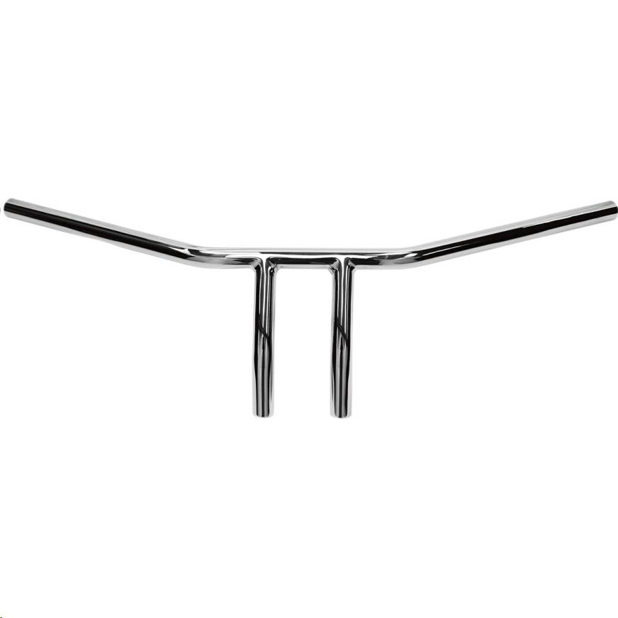 1in. Narrow Center Drag Handlebar - Knurled and Drilled - Chrome