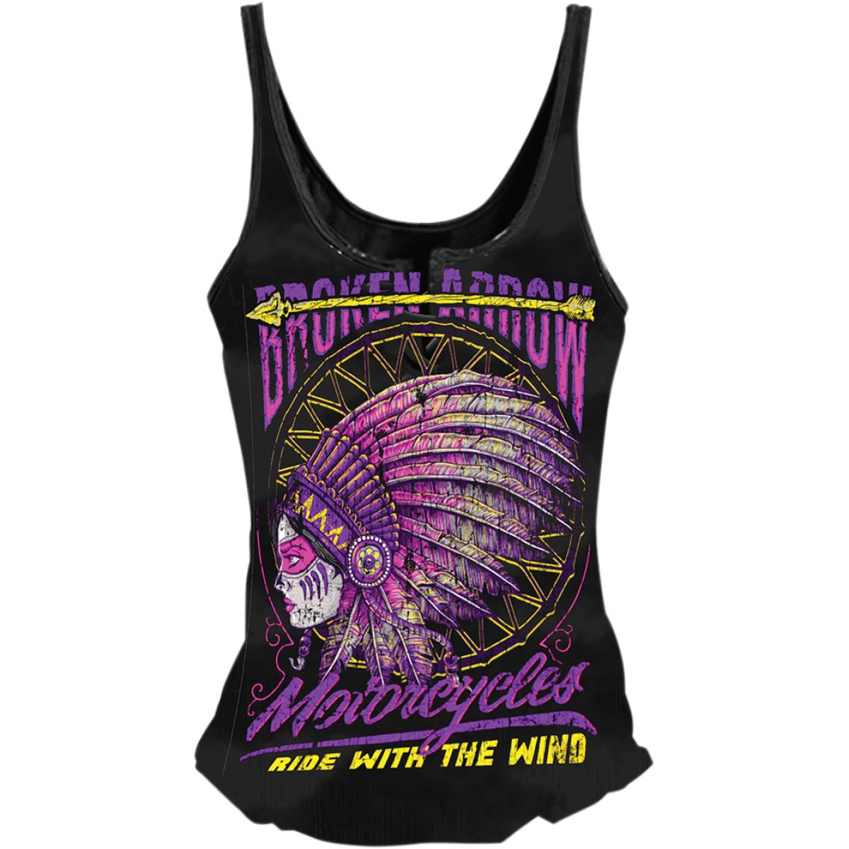 Broken Arrow Womens Lace Up Tank Top