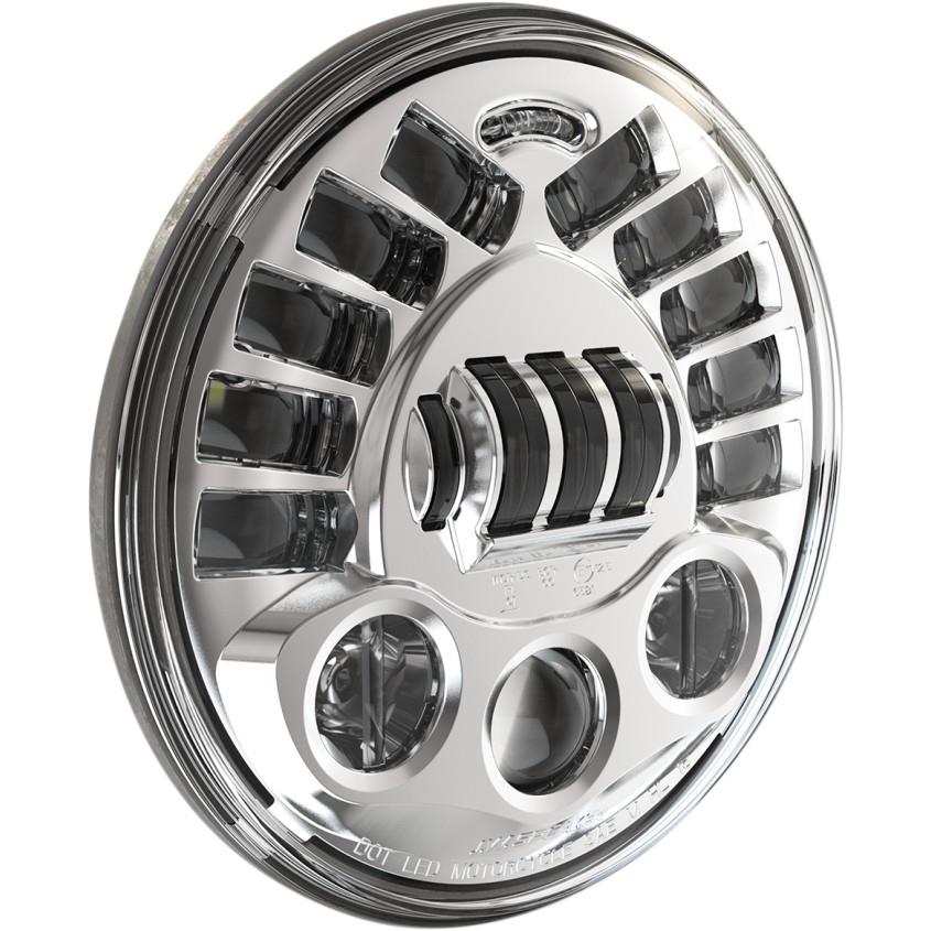 7in. 8790 LED Adaptive 2 Headlight without Mounting Ring - Chrome