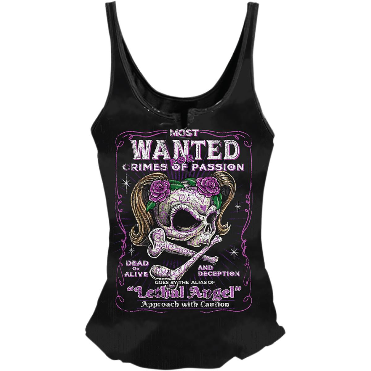 Most Wanted Womens Lace Up Tank Top