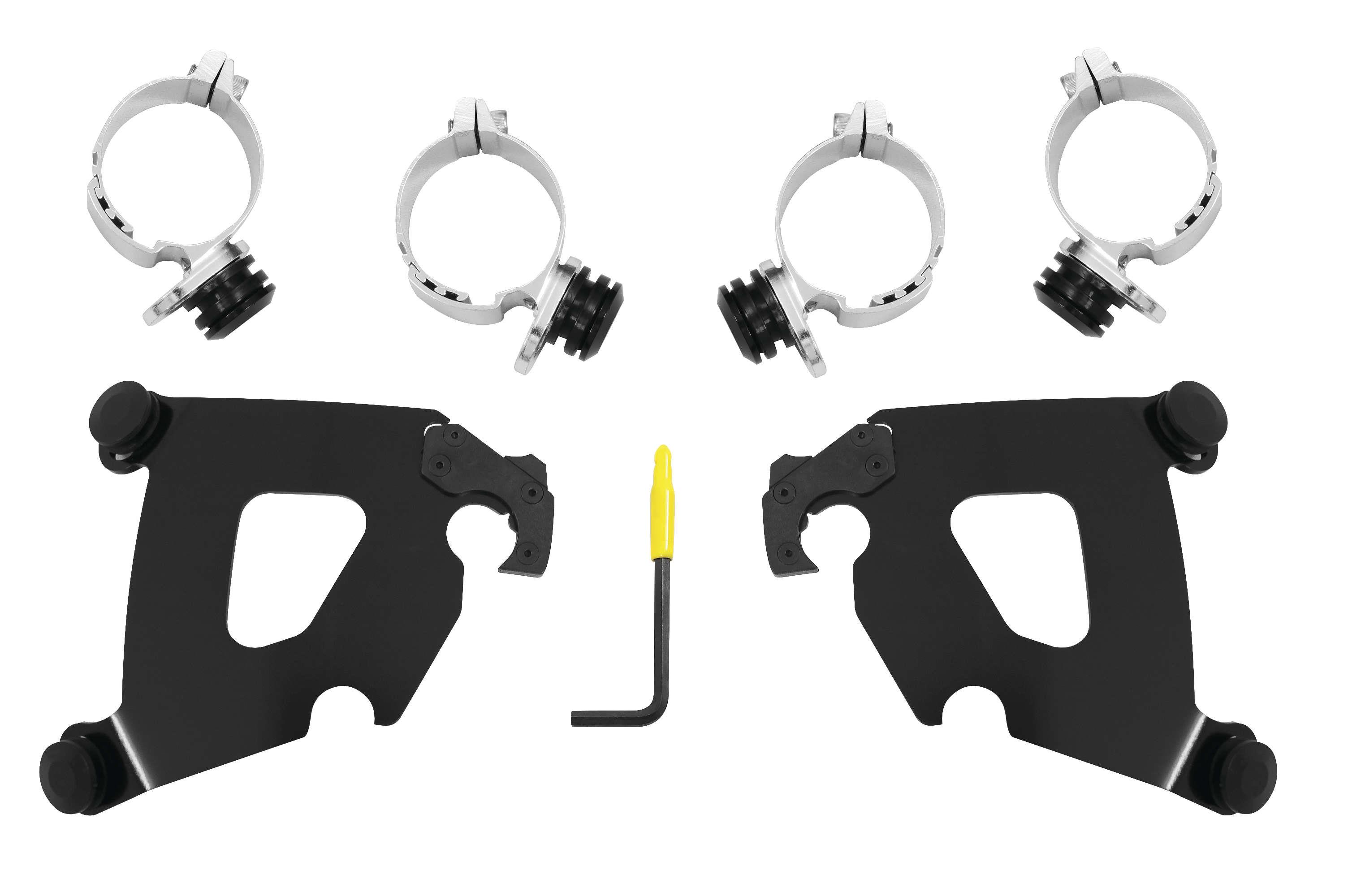 Trigger-Lock Mount Kit for Cafe Fairing - Black