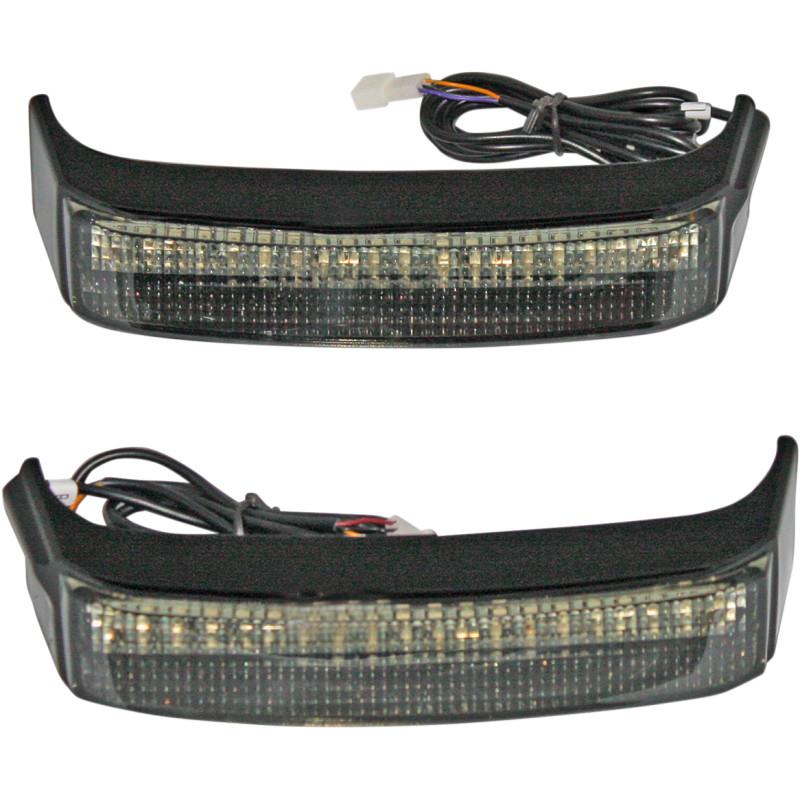Sequential Bagz Saddlebag Lights - Gloss Black/Smoke Lens