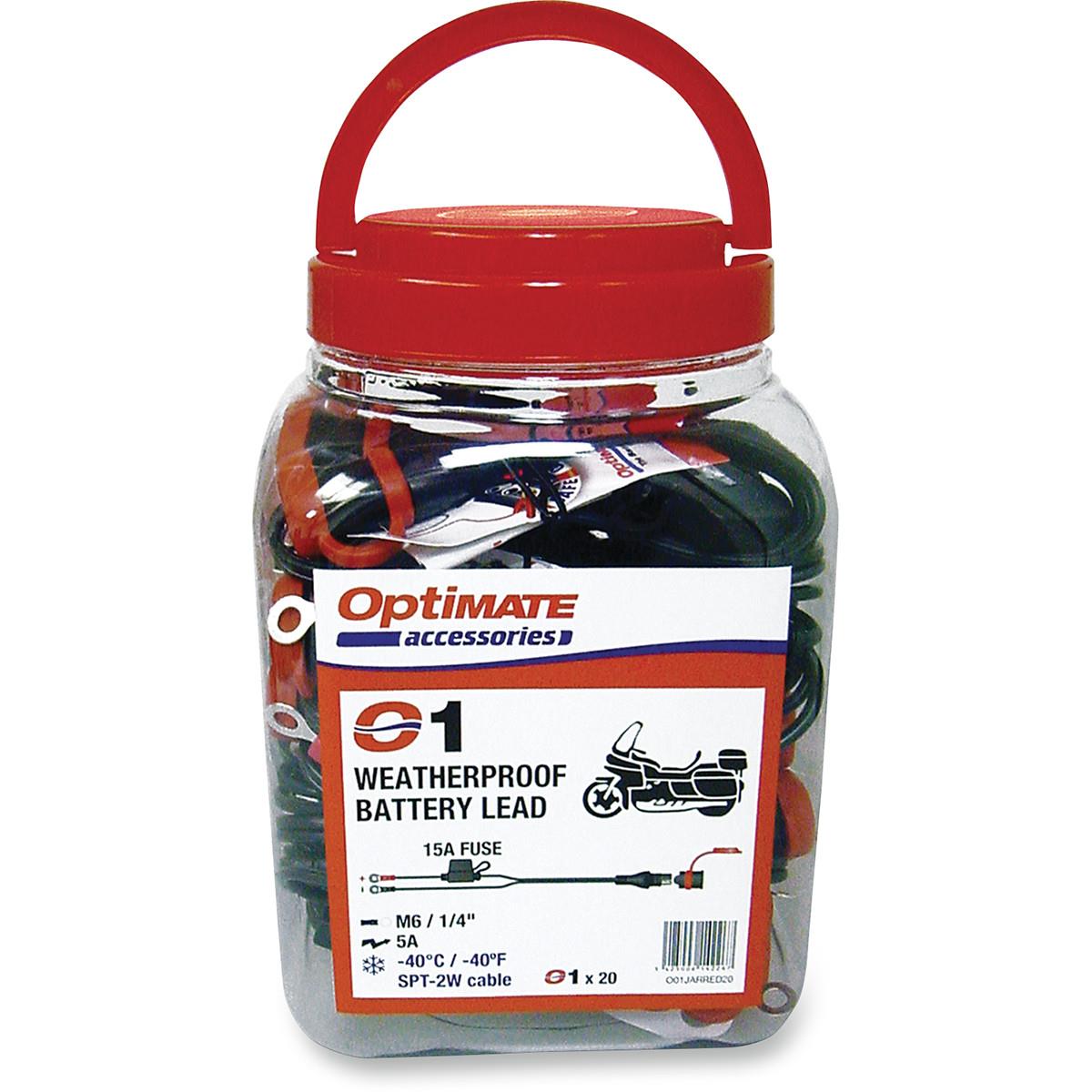 1/4in. Eyelet SAE Battery Connection Leads - 20 Package