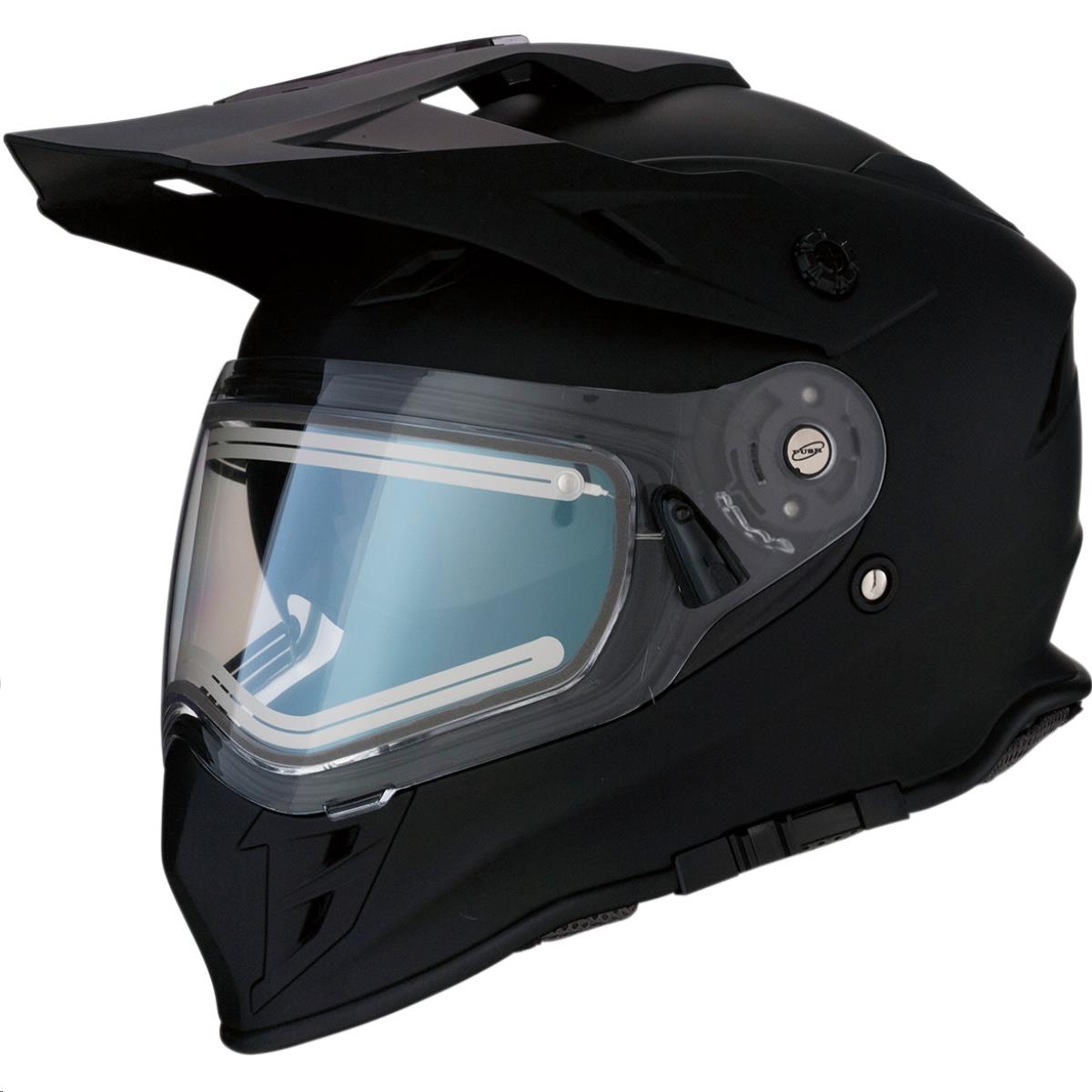 Range Solid Snow Helmet with Electric Shield