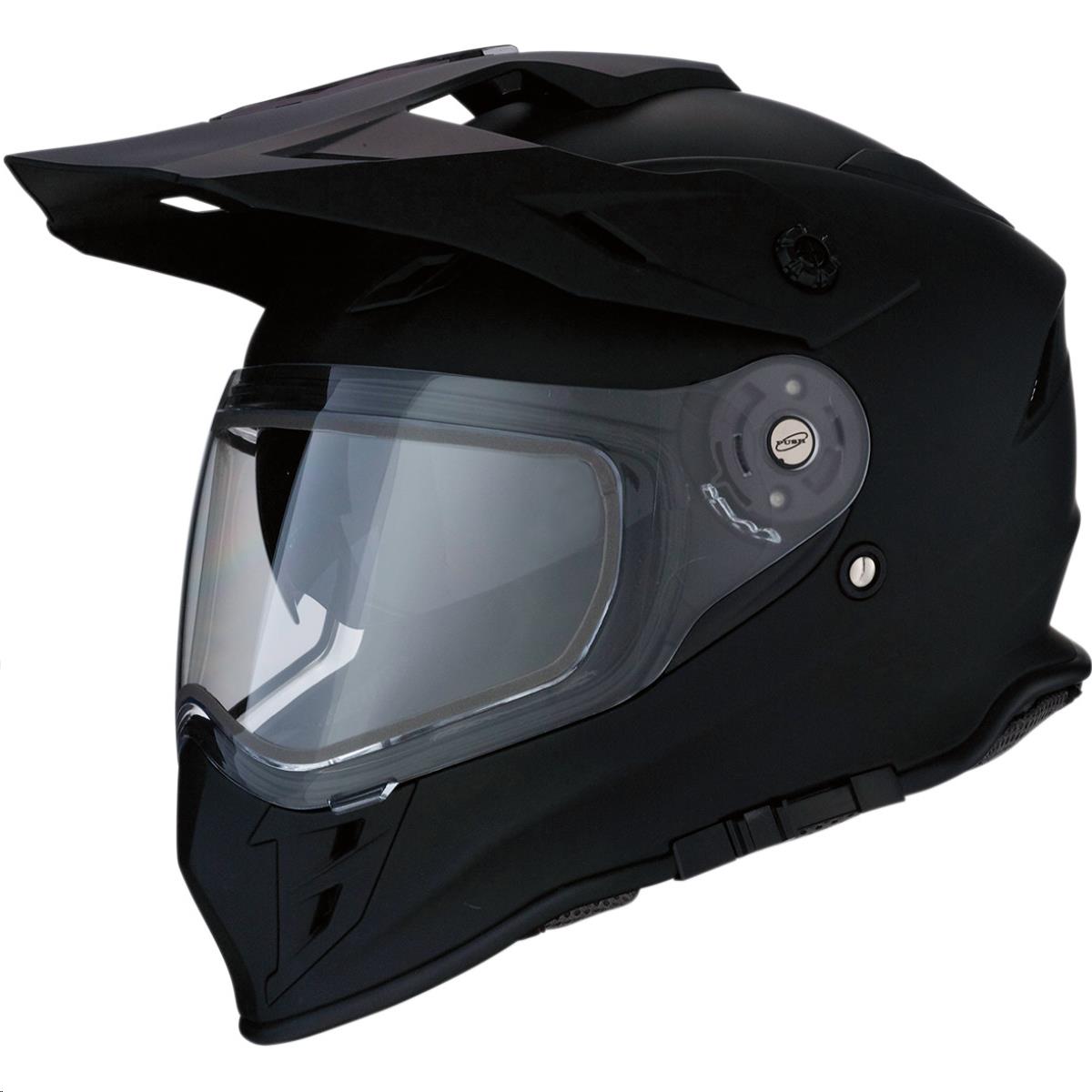 Range Solid Snow Helmet with Dual-Lens Shield