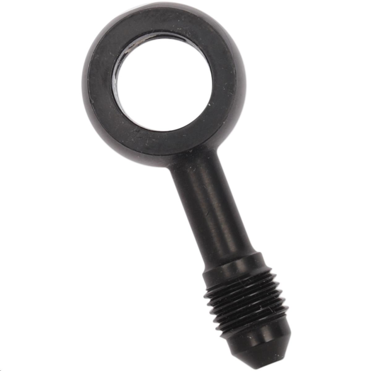 12mm Banjo x AN-3 Brake Line Fitting - 180deg. - Black