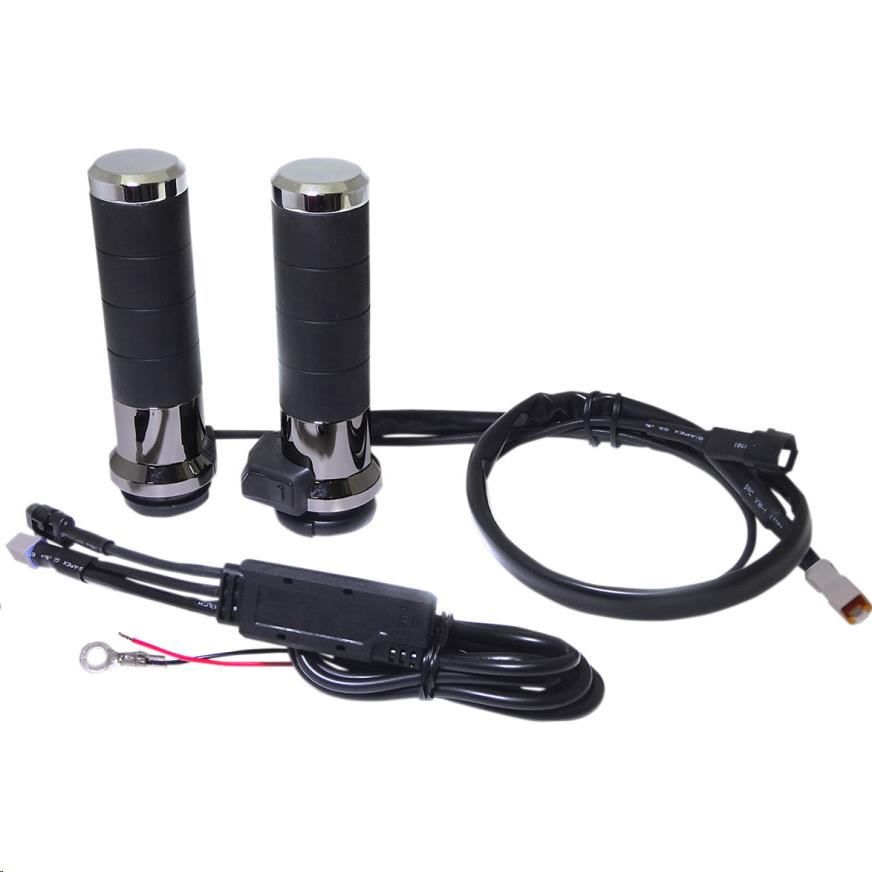 Throttle-By-Wire Titan-X Heated Grips - Chrome