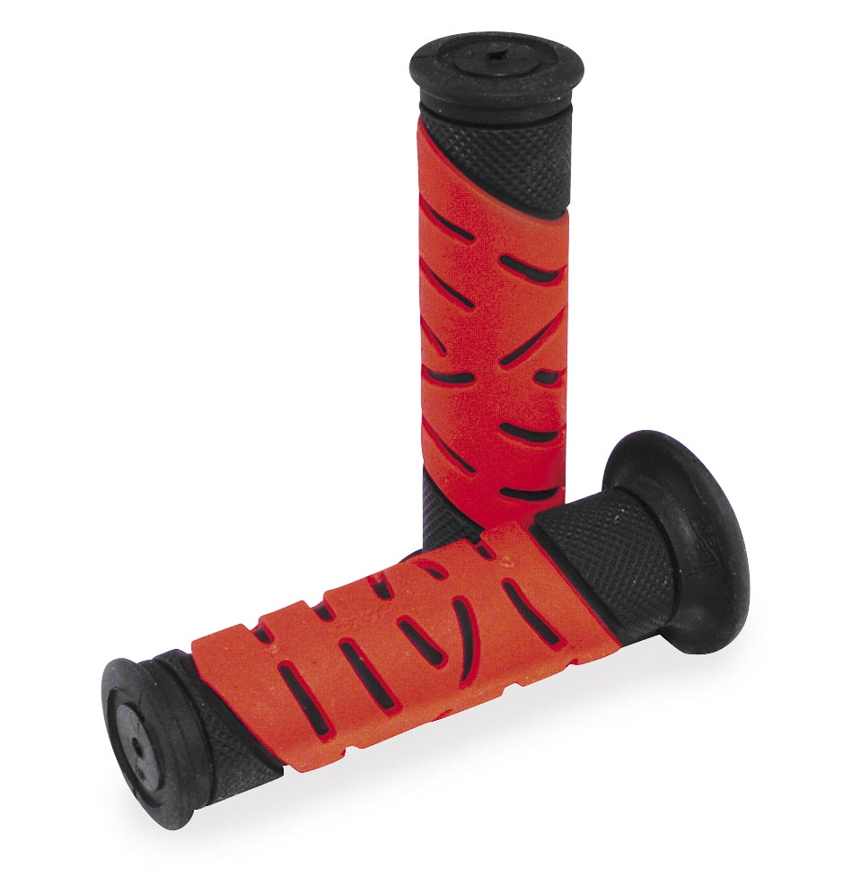719 Dual Density Road Grips Open End - Black/Red