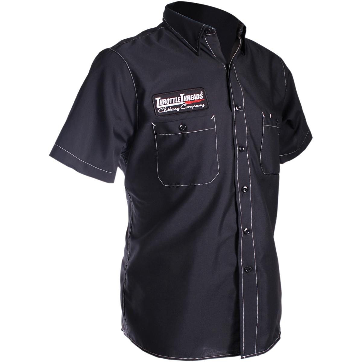 Throttle Threads Piston Short-Sleeve Shirt
