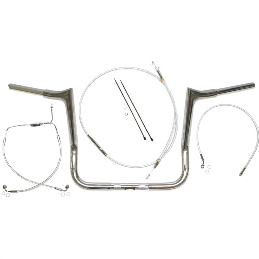 1-1/4in. Viking Bagger Handlebar Kit - 10in. - Chrome