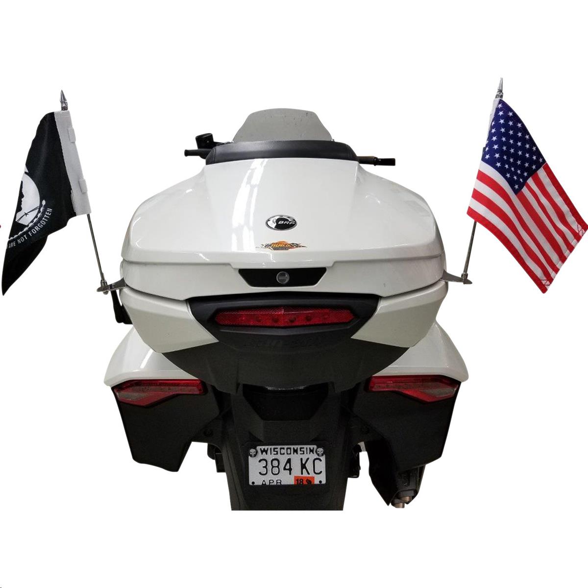 Trunk-Mounted Double Flag Holder Kit