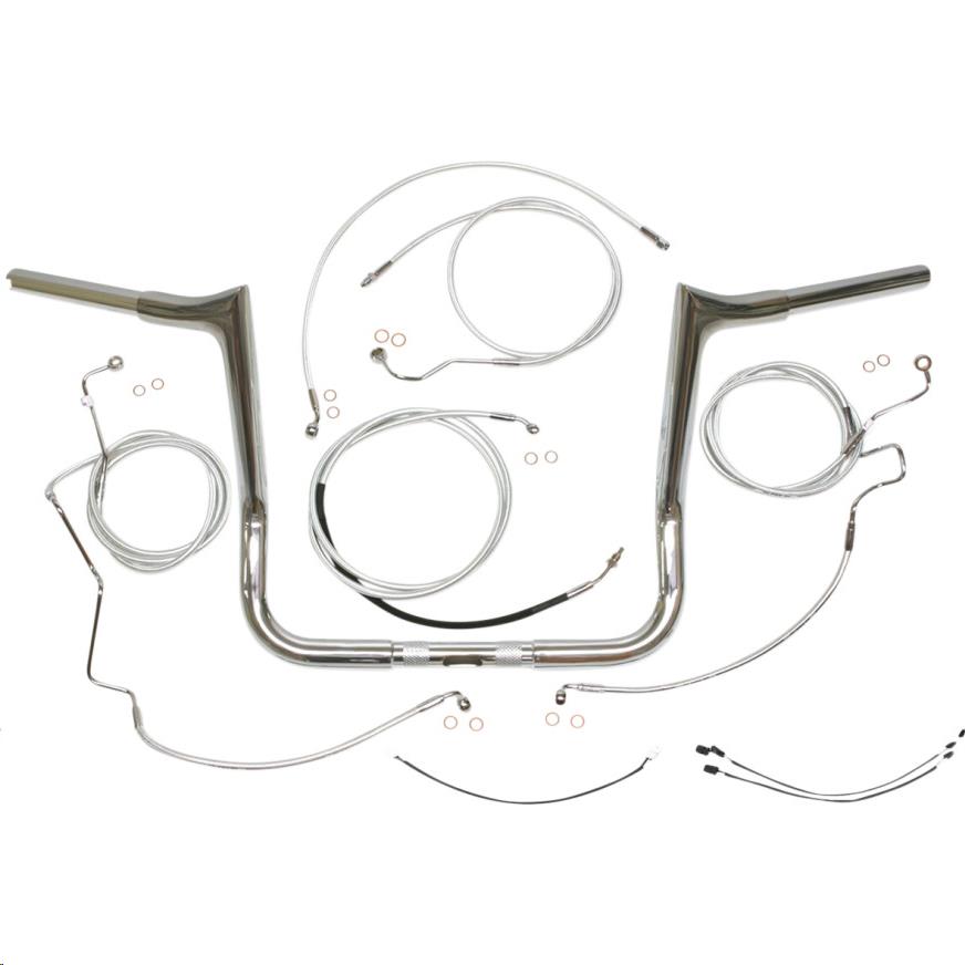 1-1/4in. Viking Ape Hanger Handlebar Kit - 16in. - Chrome