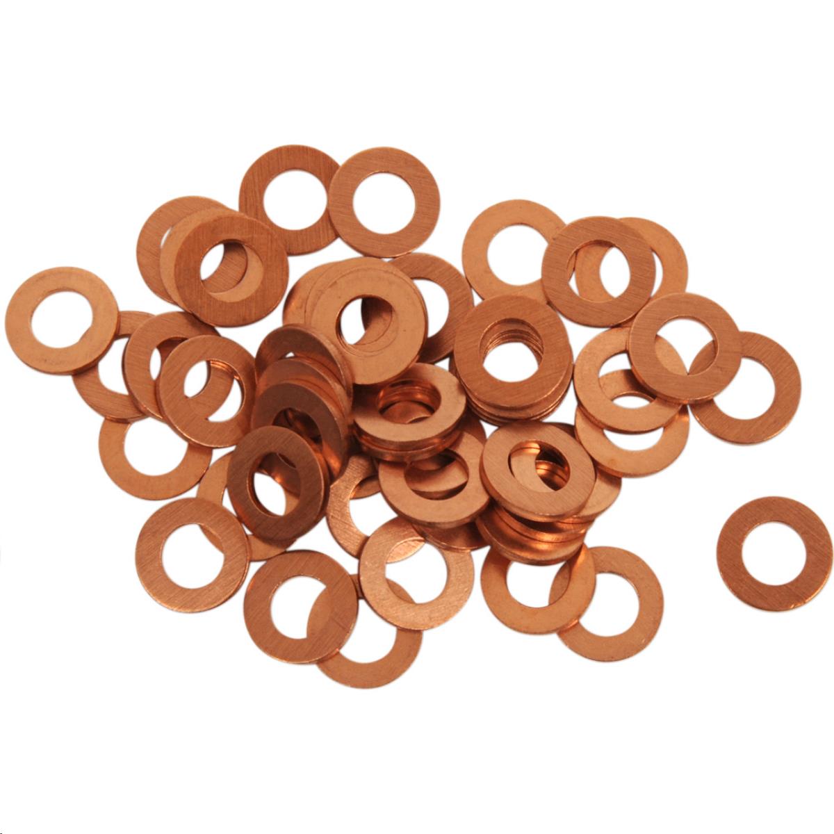 M6 Drain Plug Washers - Copper - 50pk