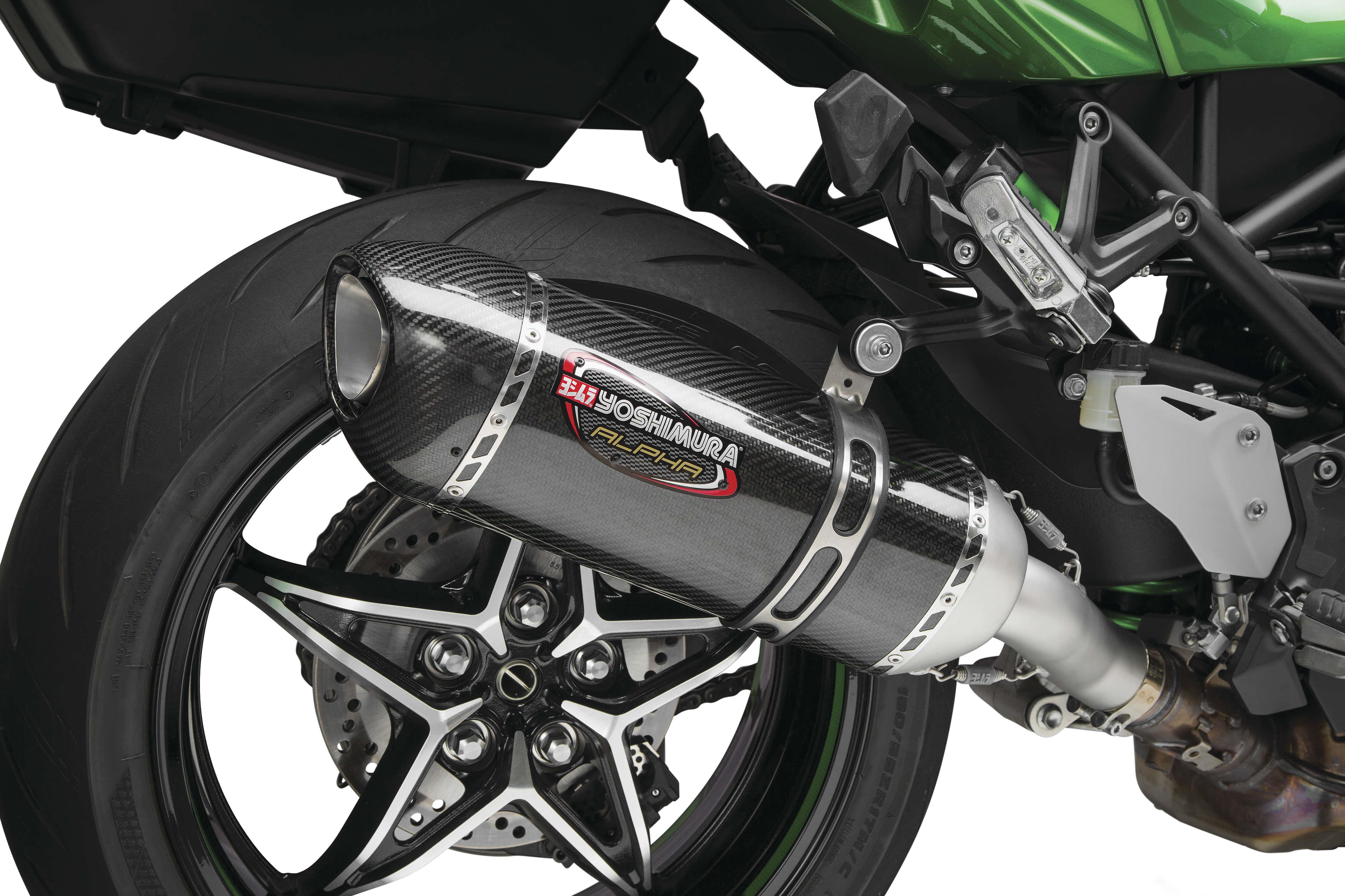 Alpha Street Series Slip-On - Carbon Fiber Muffler - Carbon Fiber End Cap