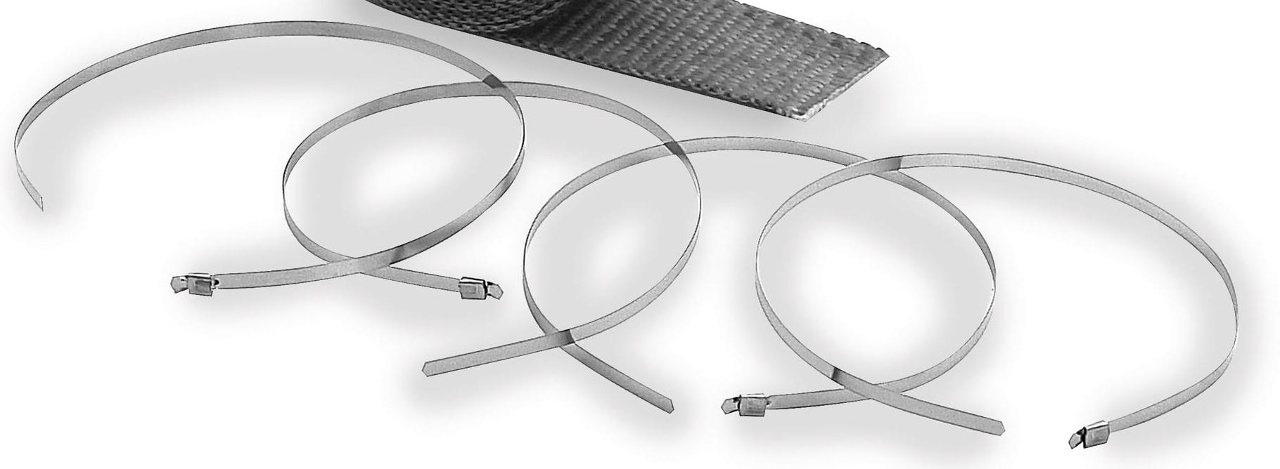 High-Temperature Exhaust Wrap Clamps