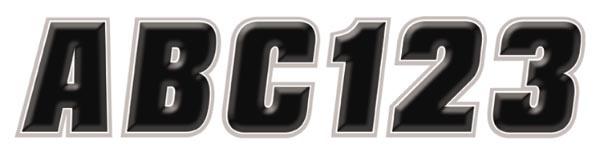 Snowmobile ID Kit - Black/Silver