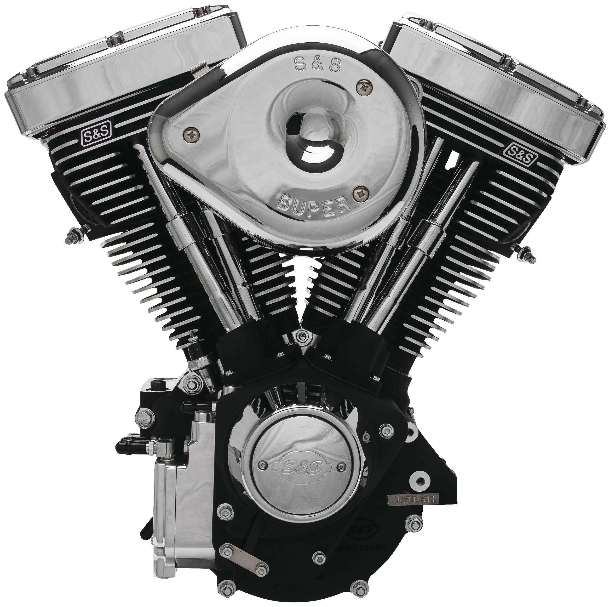 V80R Carb Compliant Engine - Wrinkle Black