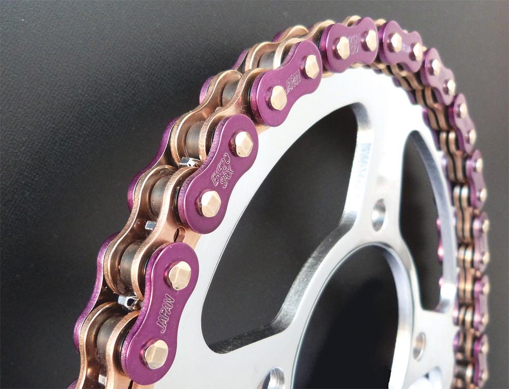 525 ZVX3 Series ZX-Ring Chain - 150 Links - Purple