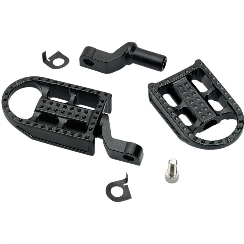 Mushman Footpegs - Black Electroplated