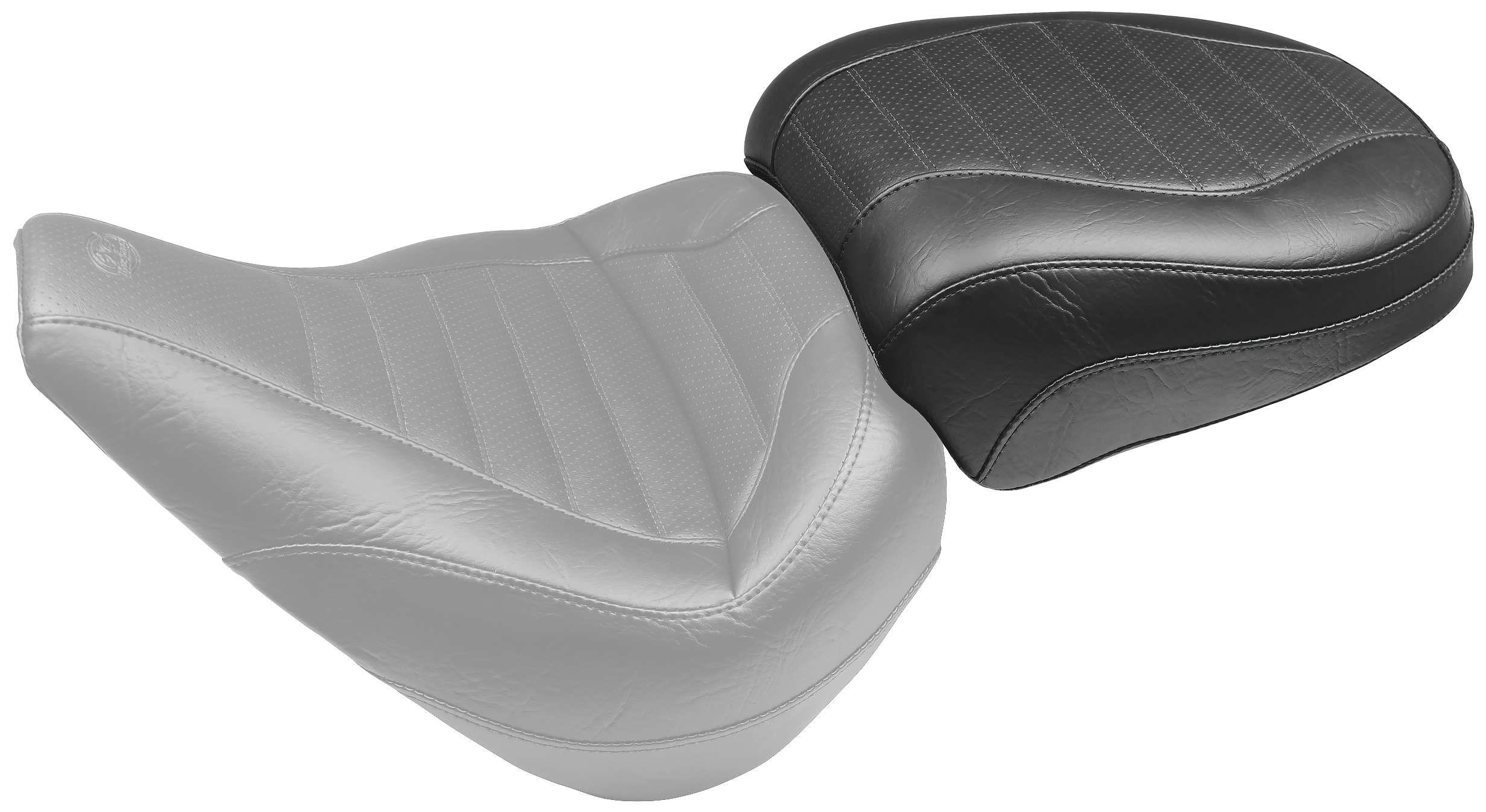 Standard Touring Passenger Seat - Tuck and Roll Stitch - Black