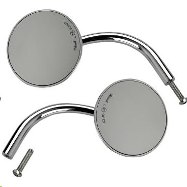 Round Perch Mount Utility Mirror - Chrome