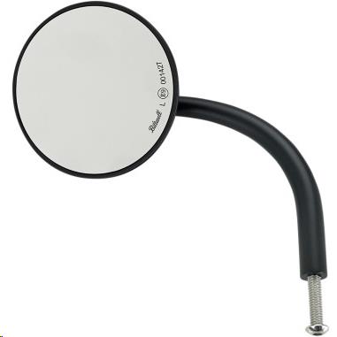 Round Perch Mount Utility Mirror - Black