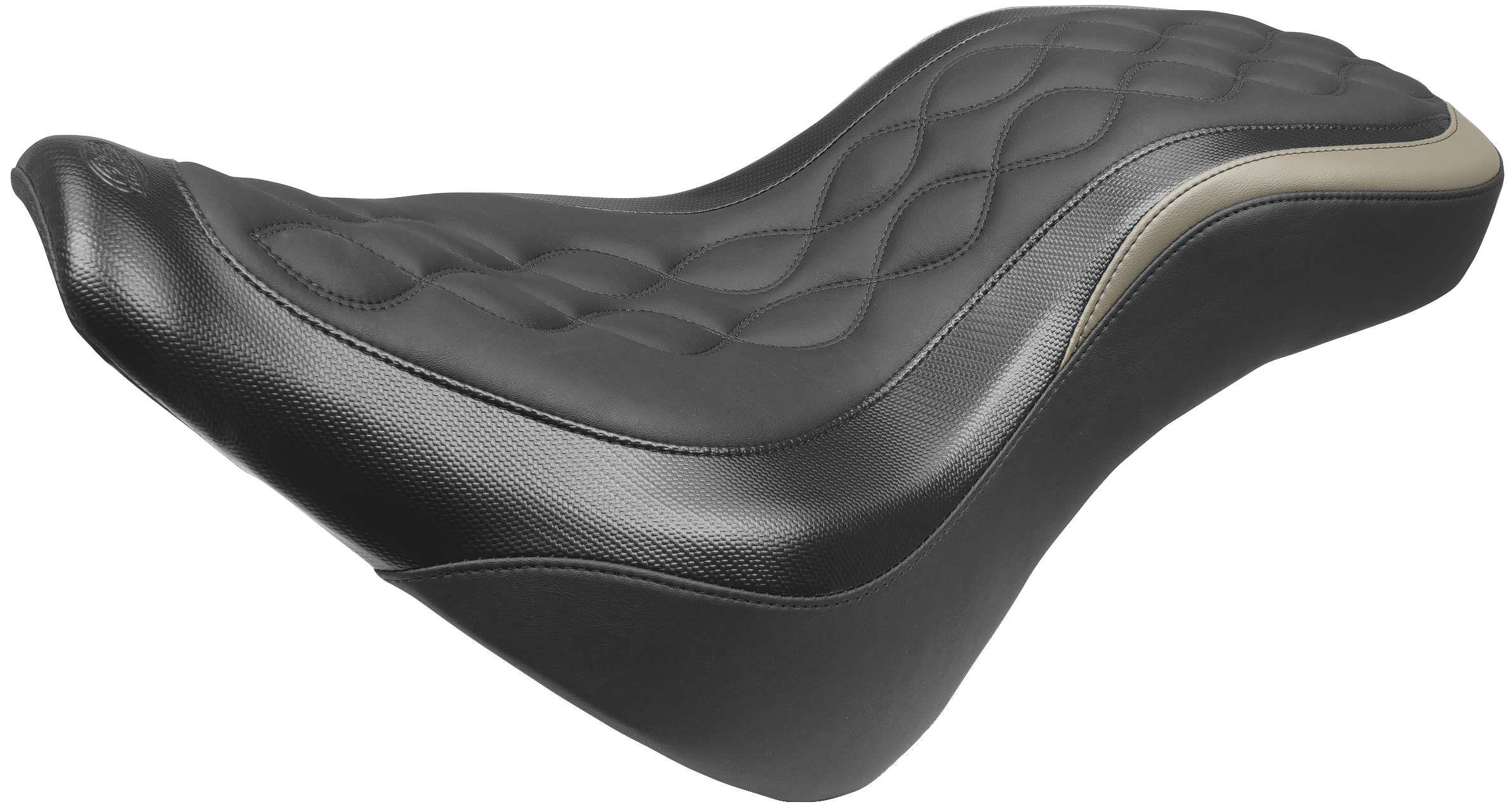 Daytripper One-Piece Seat - Black with Double Helix Stitch