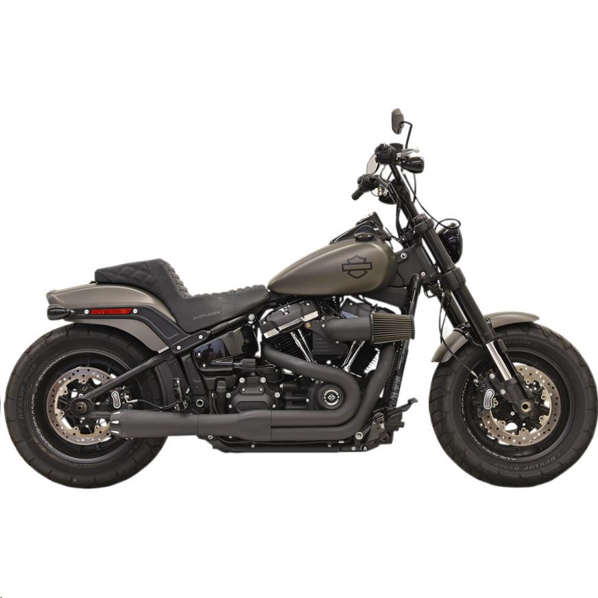 Road Rage III 2-Into-1 Exhaust System - Black with Full Black Heat Shields